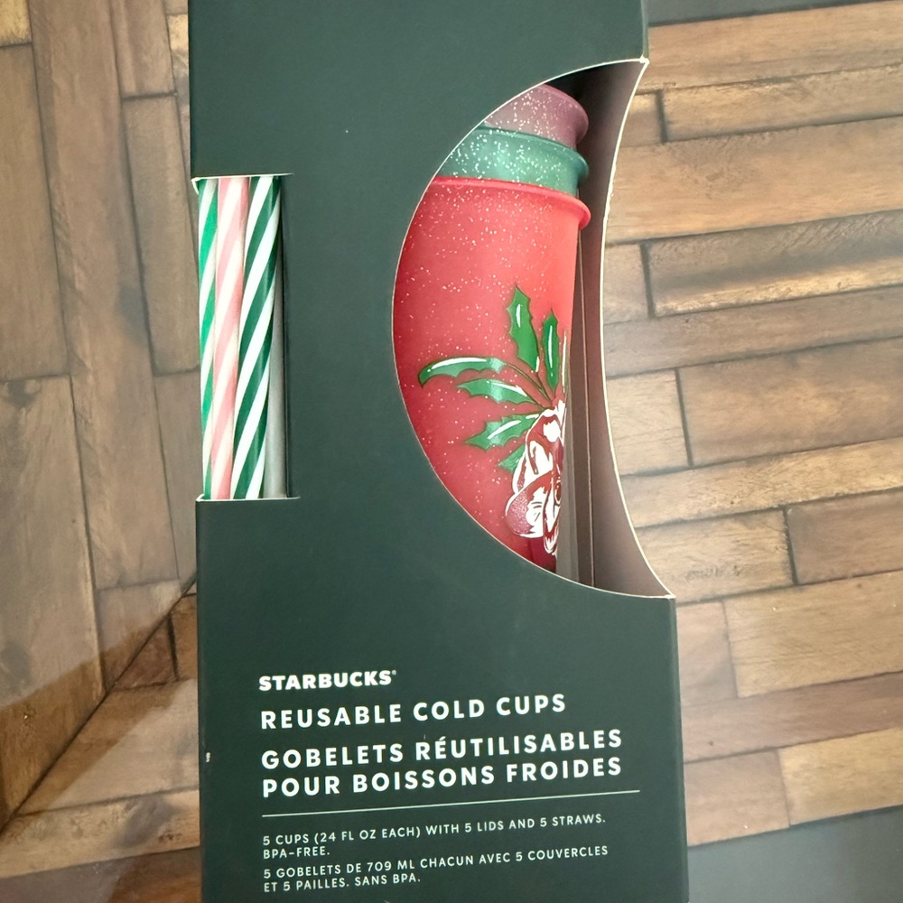 Starbucks Dark Green Box with Price Label